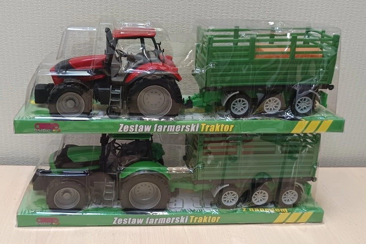 Børnetraktor med anhænger