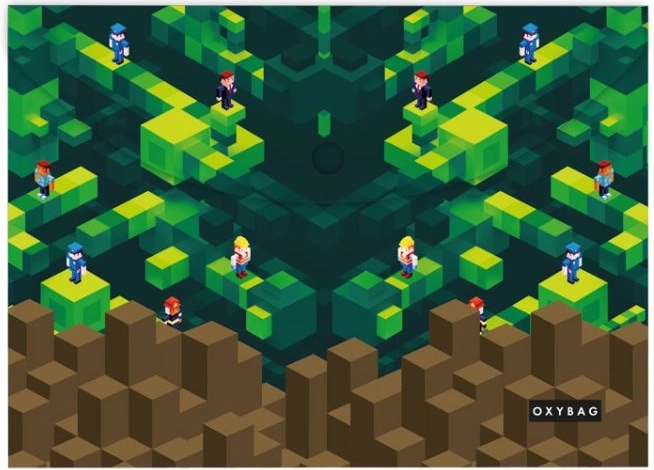 Dokumentmappe med trykknap A4 Playworld