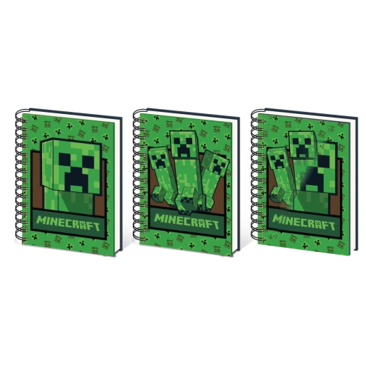 Minecraft lentikulær notesbog A5 Creeper