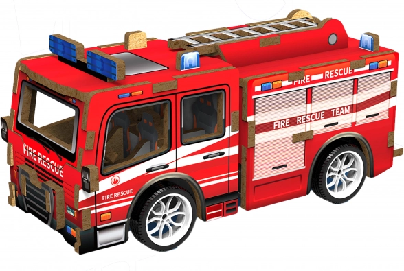 3D puslespil træ Brandbil 12 cm