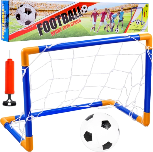 Fodboldmål med bold og pumpe