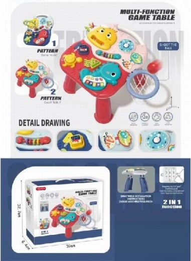 Pædagogisk bord med basketball Dino