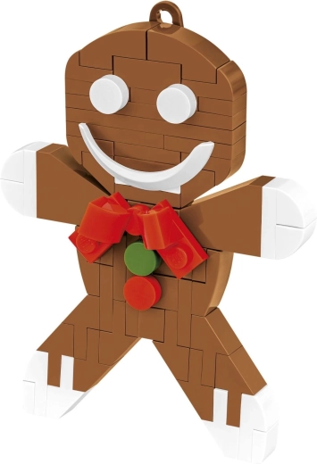Honningkagefigur som pynt af klodser