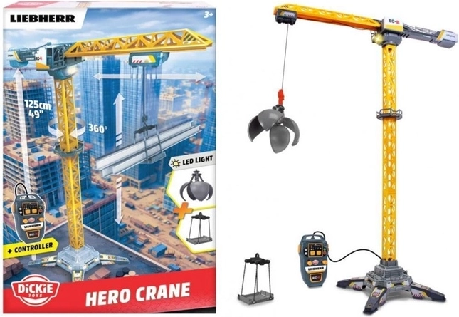 Fjernstyret Liebherr-kran 125 cm