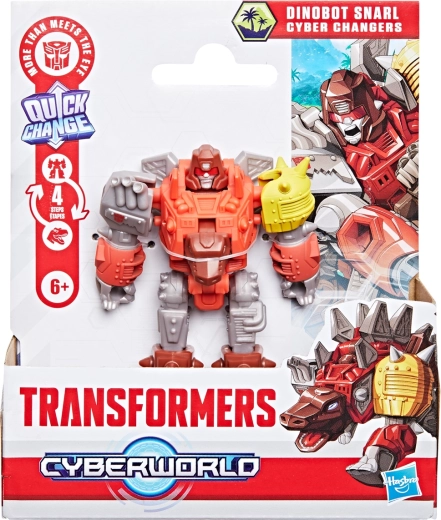 Hasbro Transformers Cyber Changers – dinobot Snarl, forvandling i 4 trin