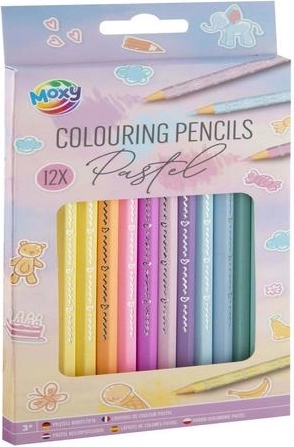 CCG pastelfarvede farveblyanter 12 stk.