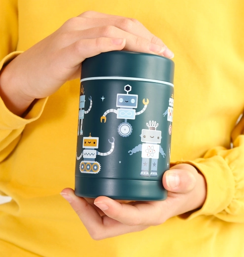 Sødt robotdesign og nem at tage med