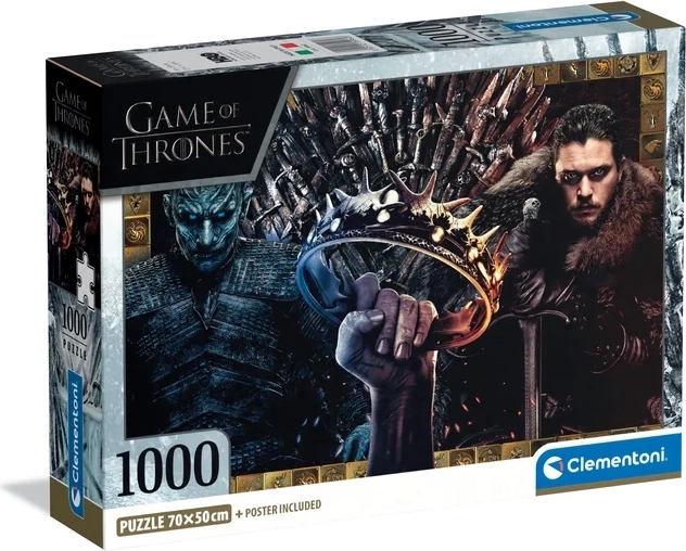Clementoni puslespil Game of Thrones – fantasycollage 1000 brikker