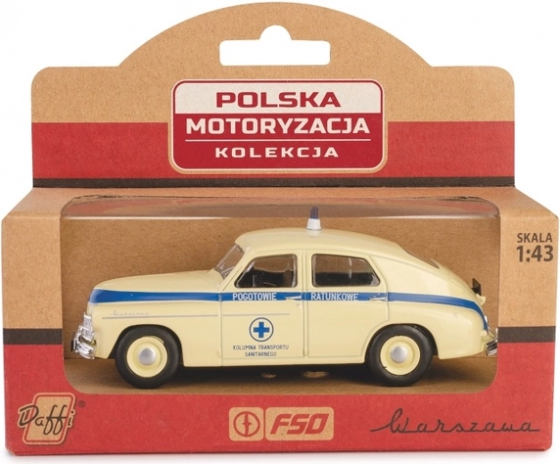 Kørende model PRL Warszawa ambulance 1:43