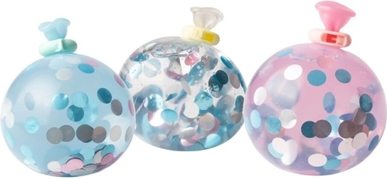 Færdige klemmeballoner med konfetti