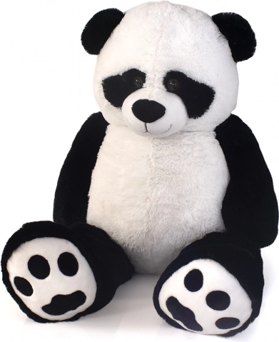 Plyspanda 100 cm – stor krammebamse