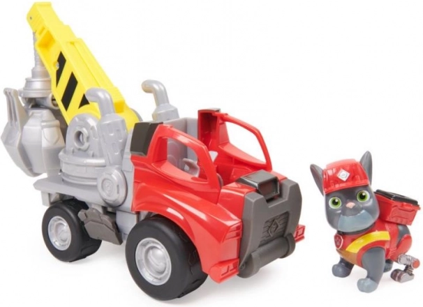 RUBBLE & CREW Chargers kran med klo – byggekøretøj med figur
