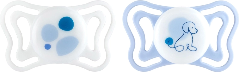 Chicco PhysioForma light silikone-ortodontisk sut blå 2–6 mdr., 2 stk.