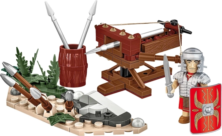 Fungerende romersk ballista med affyring