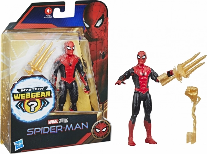 SPIDER-MAN-figur 15 cm med overraskende spindelvævsdragt