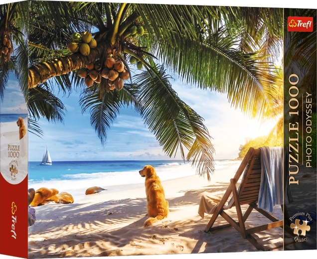 Trefl Puzzle Premium Plus Photo Odyssey: Afslapning på stranden, Seychellerne, 1000 brikker