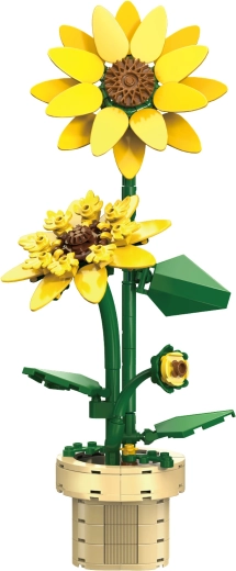 Realistisk blomst af klodser