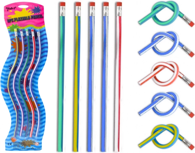 Fleksible blyanter med viskelæder blød 5 stk 30cm