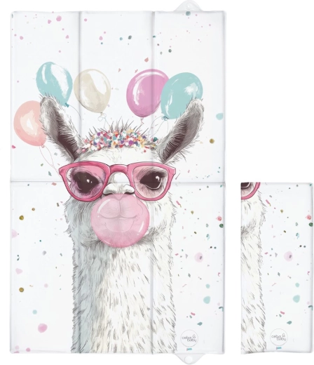 Ceba baby rejsepusleunderlag basic crazy lama 80 × 50 cm