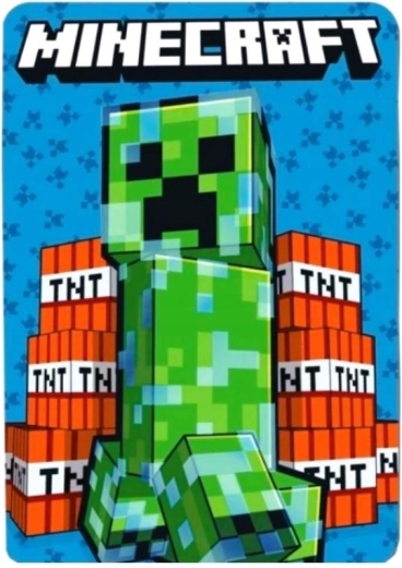 Fleecetæppe Minecraft 100 × 140 cm - 1 stk.
