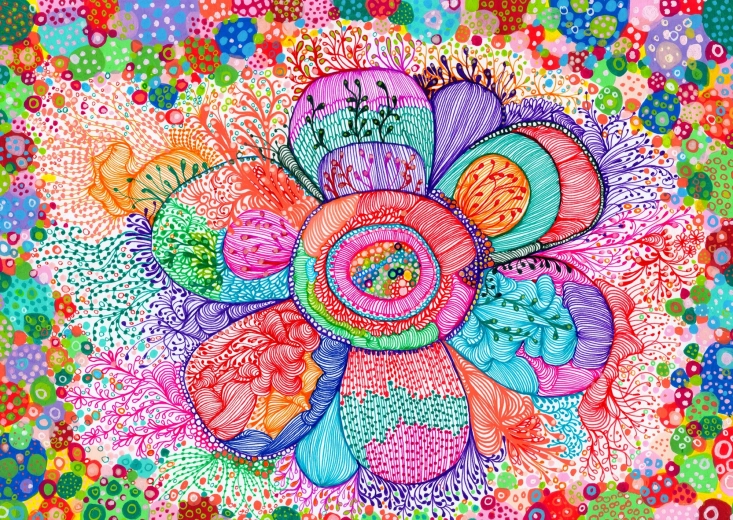 Enjoy puslespil Blomsterrytme 1000 brikker