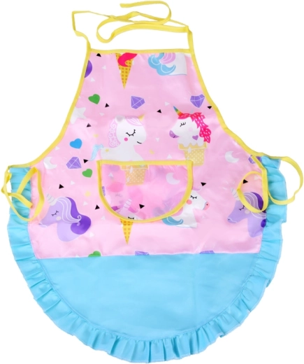 Sødt forklæde med enhjørning og praktisk lomme