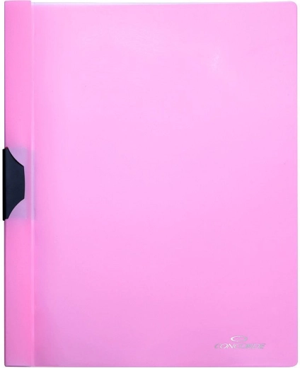Sagsmapper CONCORDE A4 med sideklemme – pastelrosa