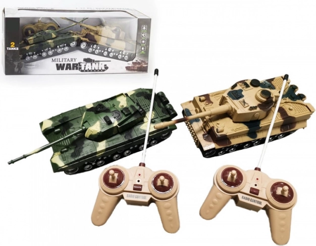To fjernstyrede kampvogne R/C - 1 stk.