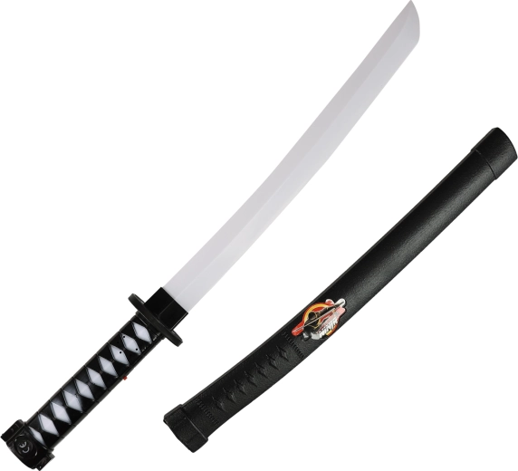 Ninja-samuraisværd til børn med lys og lyd, 56 cm