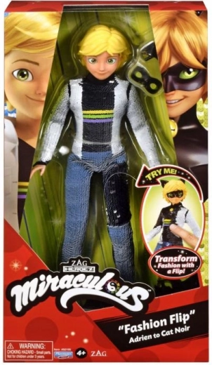MIRACULOUS Fashion Flip dukke Adrien til Cat Noir