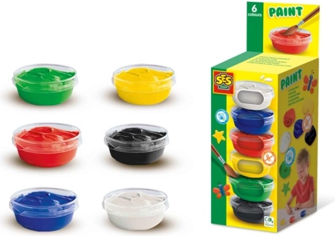SES Creative plakatfarver 6 × 45 ml