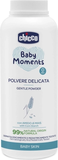 Chicco Baby Moments babypudder med kaolin og majsstivelse 130 g