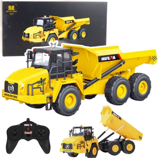 ZRC fjernstyret dumper HUINA 1:16 gul