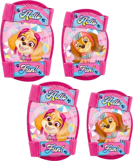 Børnesæt med knæ- og albuebeskyttere Paw Patrol Girls - 4 stk