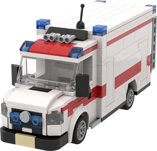 Brixies Plus ambulance med båre, 430 dele