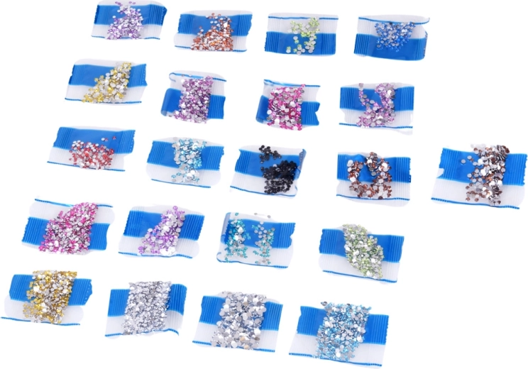 Strålende sten i mange farver