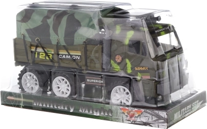 Militærbil med presenning med friløb 23 cm
