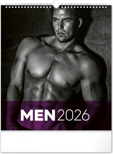 Vægkalender med mænd 2026