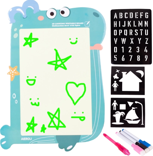 Lysende tegnetavle til børn