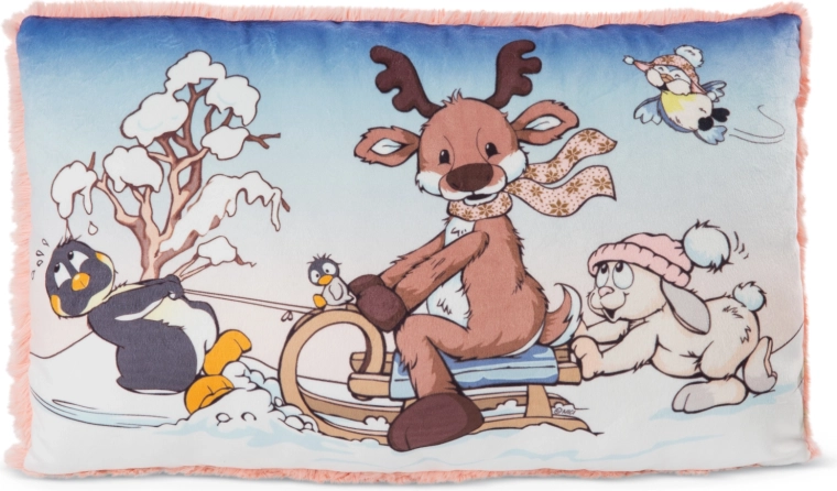 NICI pude Winter Friends grøn 43 × 25 cm