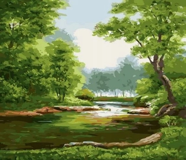 Norimpex Mal efter tal Skov 40 x 50 cm