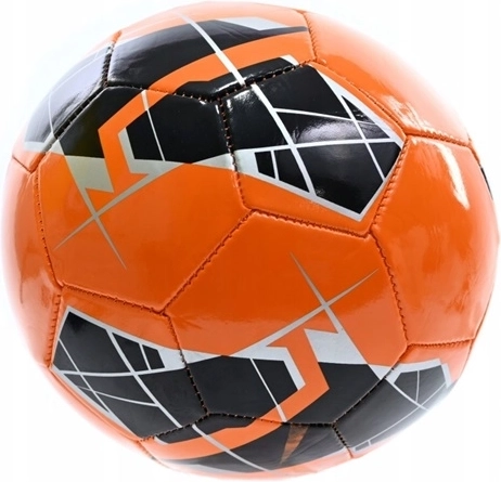 Fodbold størrelse 5 orange-sort 260–280 g