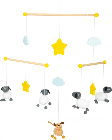 Hængende uro over tremmeseng med får SMALL FOOT