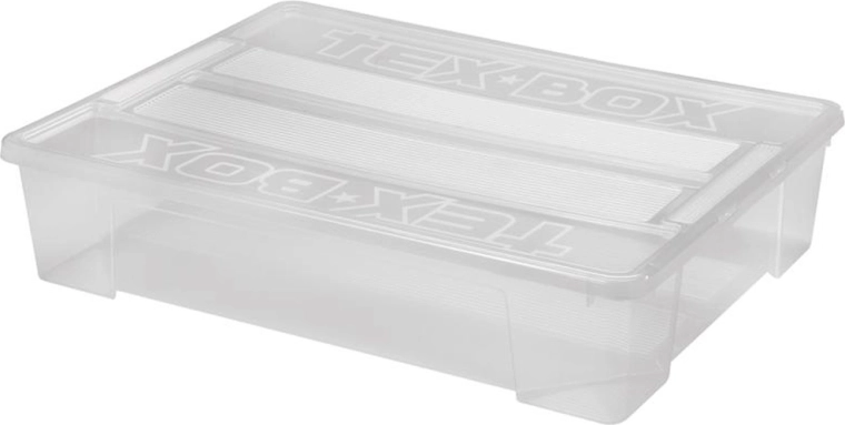 Plastisk opbevaringsboks med låg HEIDRUN TexBox 60 l