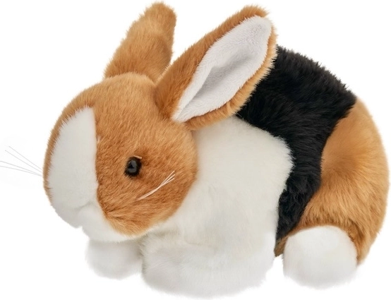 Plys-kanin brun-sort 18 cm