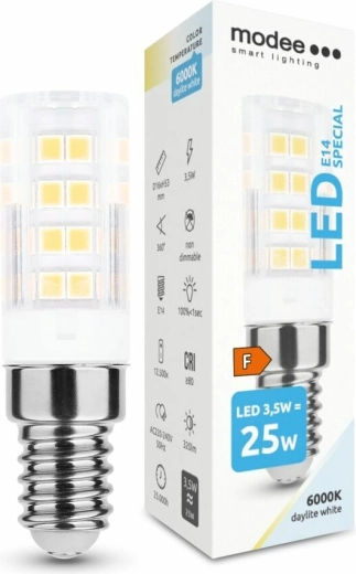 Keramisk LED-pære E14 3,5 W kold hvid 6000 K MODEE SMART LIGHTING