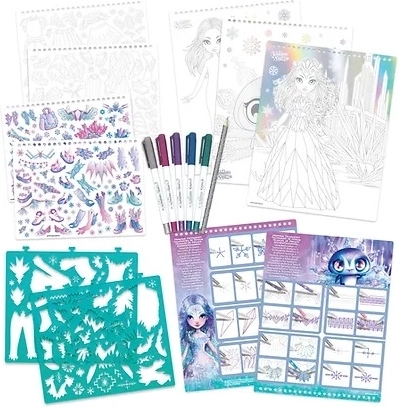 Skabeloner, klistermærker og tuscher til uendelige idéer