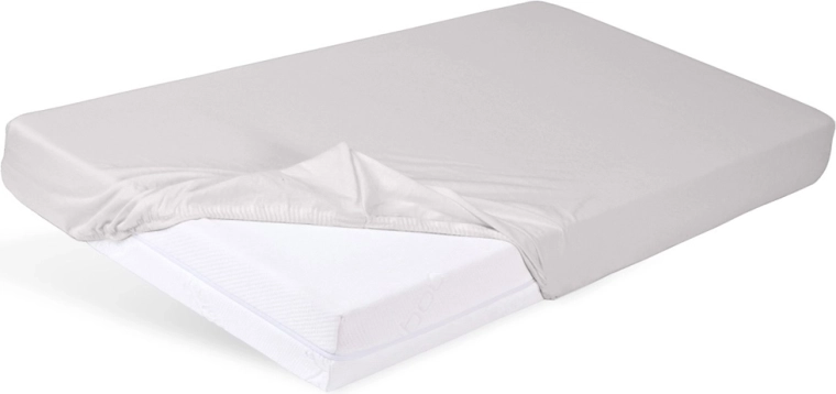 Babymatex stræklagen i jersey til tremmeseng 60 × 120 cm, lysegrå