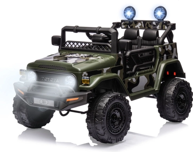 Elektrisk legetøjsbil Toyota FJ Cruiser Army til børn