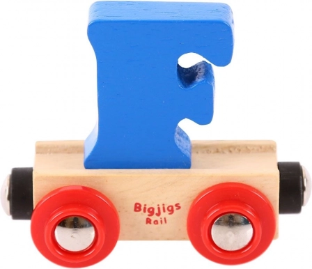 Bigjigs Rail trævogn med bogstavet F